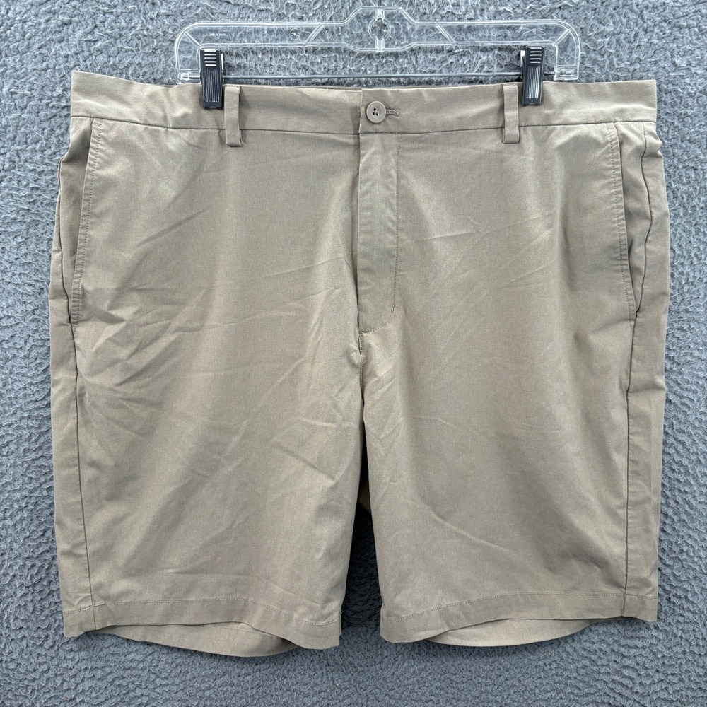 Vineyard Vines Shorts Mens 40 Khaki Tan Performance Stretch Golf Casual 8 Inseam